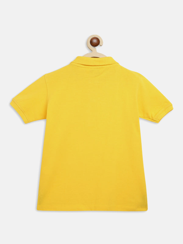 Boys Yellow Polo T-Shirt