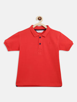 Boys Red Polo T-Shirt