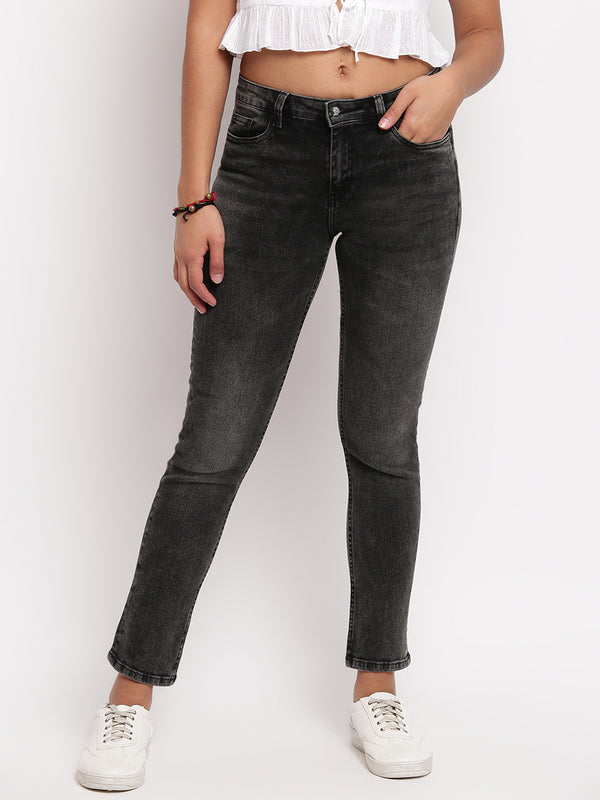 Women Black Slim Fit Denim Jeans