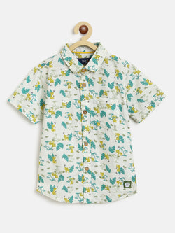 Boys Overall Printed Shirt