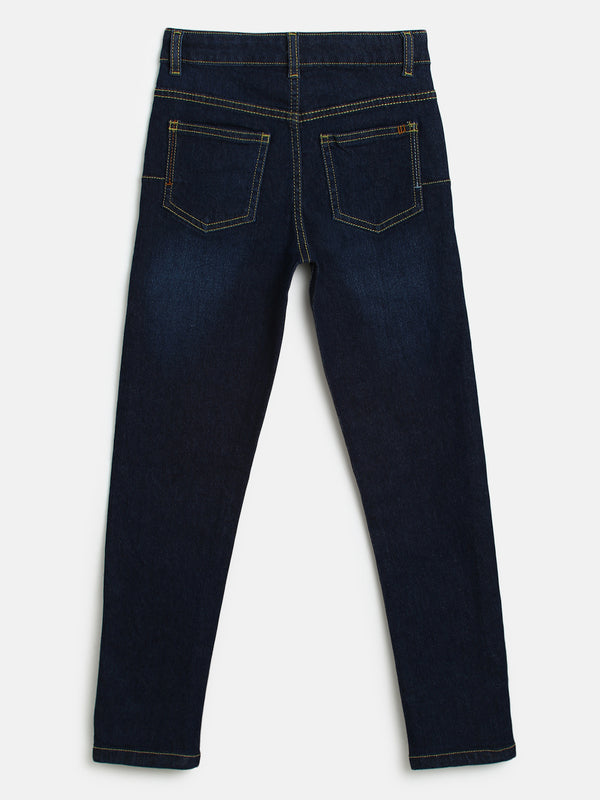 Boys Dark Blue Denim Jeans