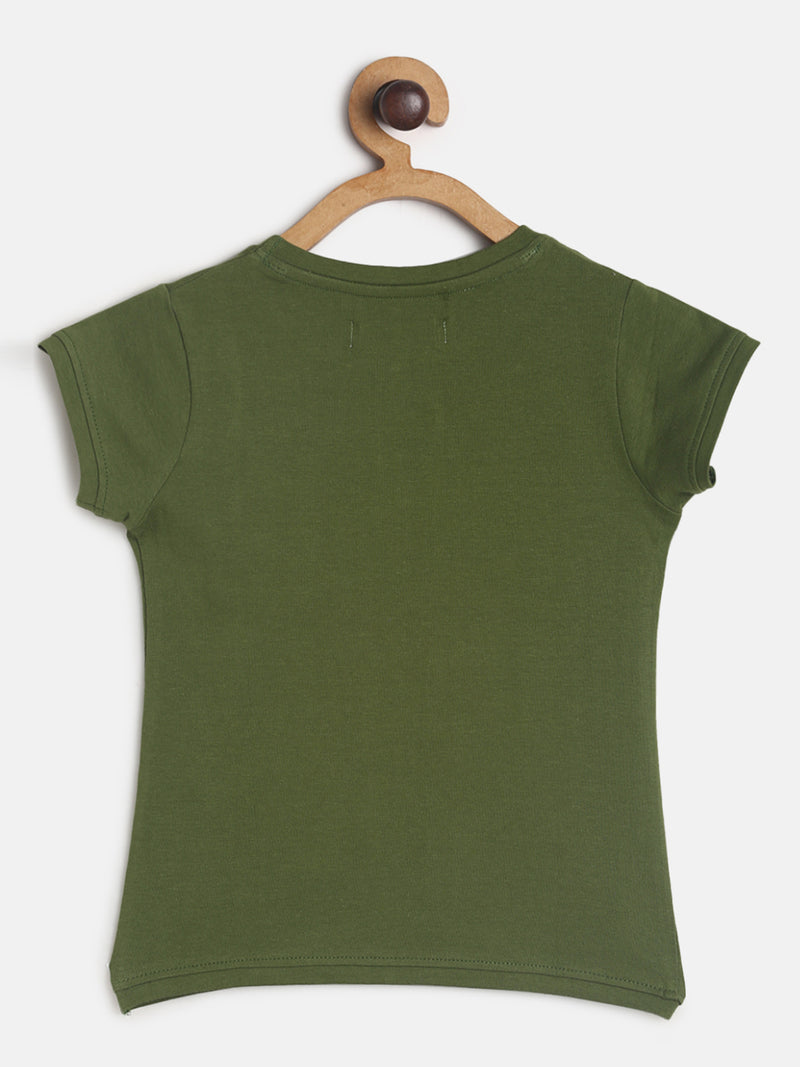 Girls Olive Top