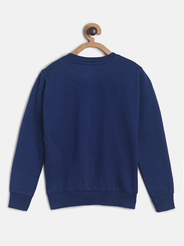 Girls Navy Blue Embodied Sweatshirt