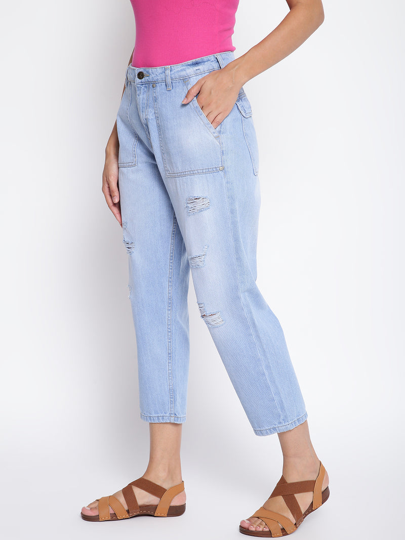 Women Distressed Denim Jeans