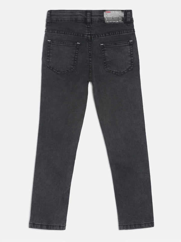 BOYS CHARCOAL GREY CASUAL JEANS
