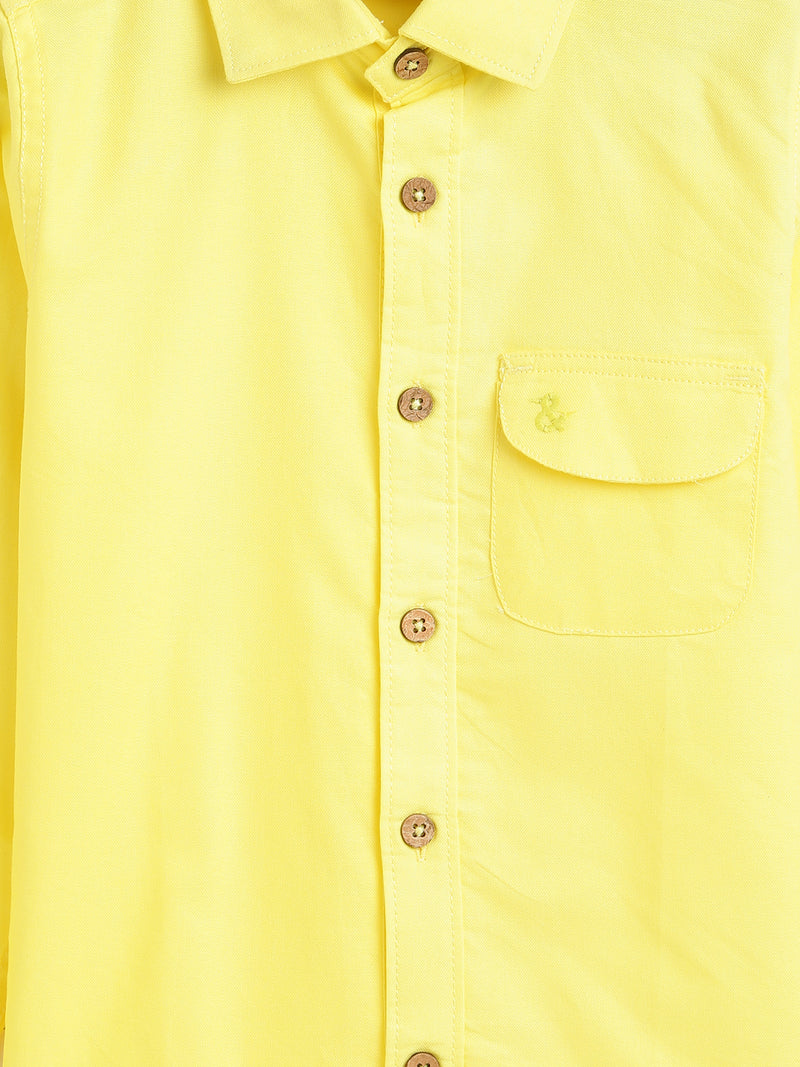 Boys Lime Yellow Shirt 