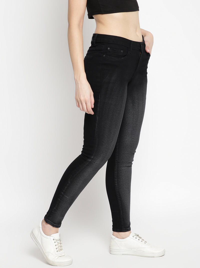 Women Skinny Fit Black Denim Jeans