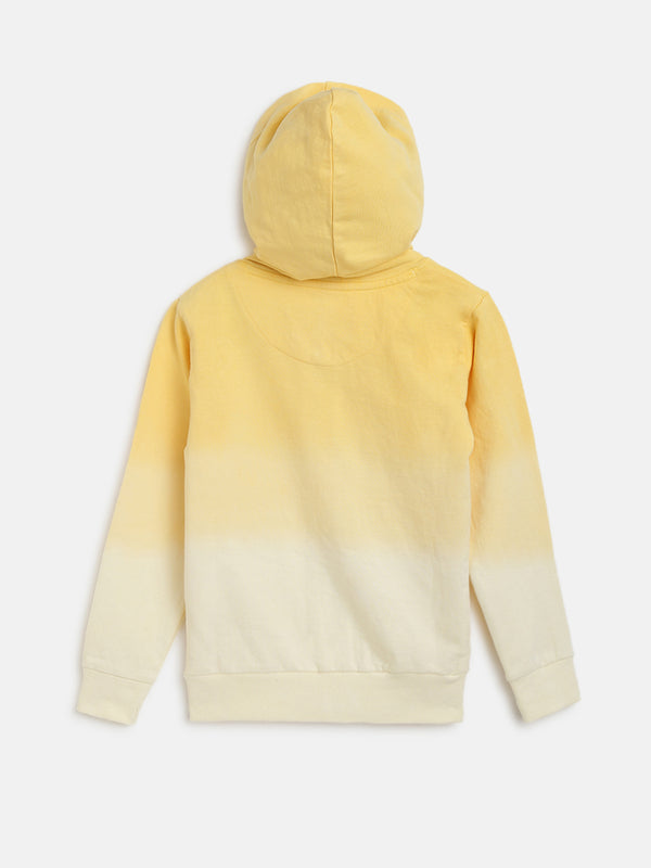 Girls Yellow Ombre Sweatshirt