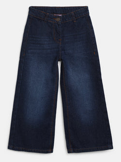 Girls Blue Flared CottonJeans