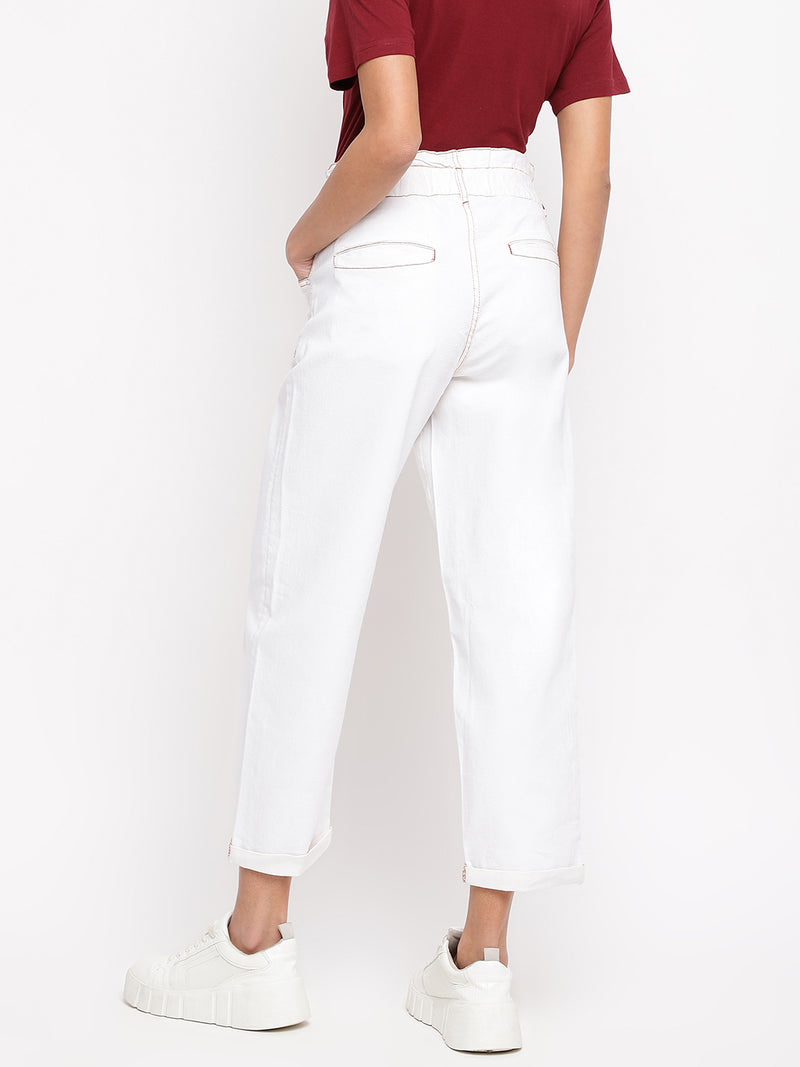 Women White Denim Jeans
