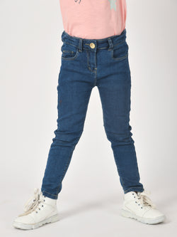Girls Mid Blue Denim Jeans
